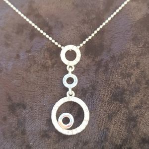 🌸 4/$50 Necklace with Circles Rhinestone Pendant